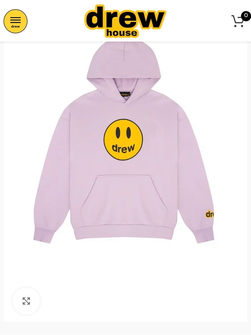 Signature Drew House Mascot Lilac Hoodie (BRAND NEW, tags still on)